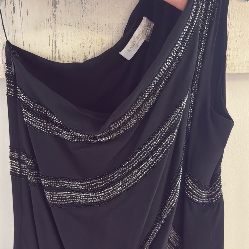 Ramy Brook Lulu Beaded One Shoulder Jumpsuit